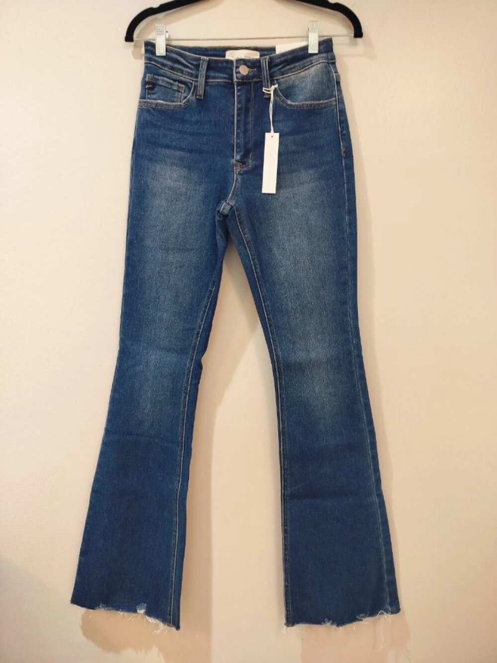 KanCan Essentials High Rise Bootcut Raw Hem Stretch Jeans Size 3/25
